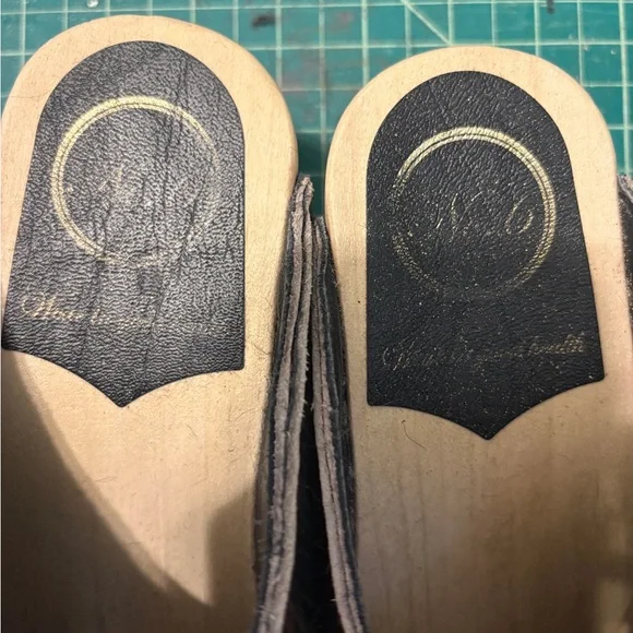 No.6 animal pony hair mid hight clog mules size 38 - Picture 3 of 6